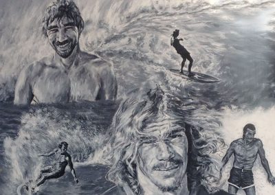 Baggys Cafe Surfer Mural